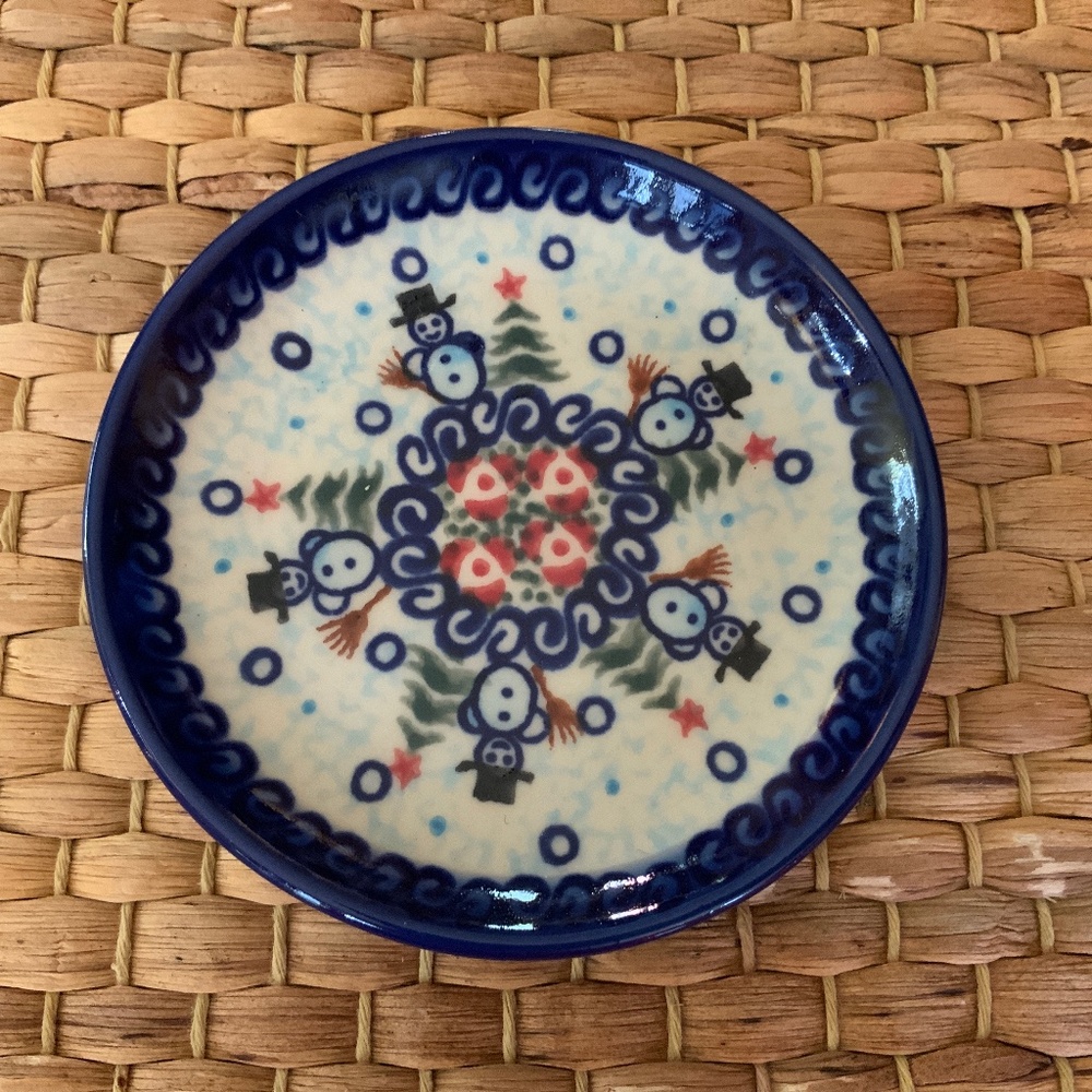 Small Polish Pottery Plate